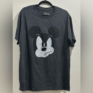 Disney Mad Mickey Mouse 2 Distressed Design Adult T-Shirt for Men, Size Large